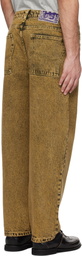 Dime Yellow Classic Baggy Jeans