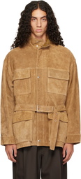 Arma Tan Doran Suede Jacket