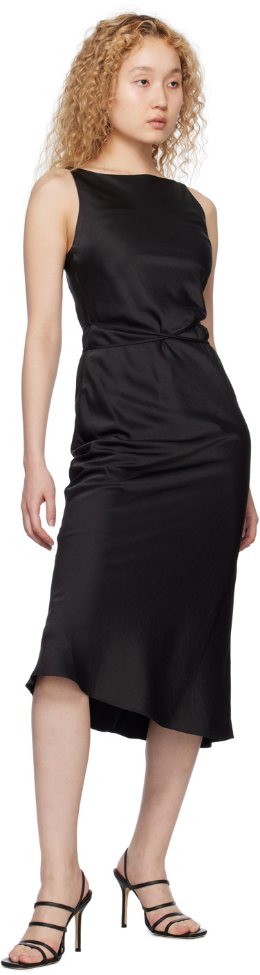 Dunst Black Champagne Midi Dress