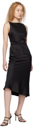 Dunst Black Champagne Midi Dress