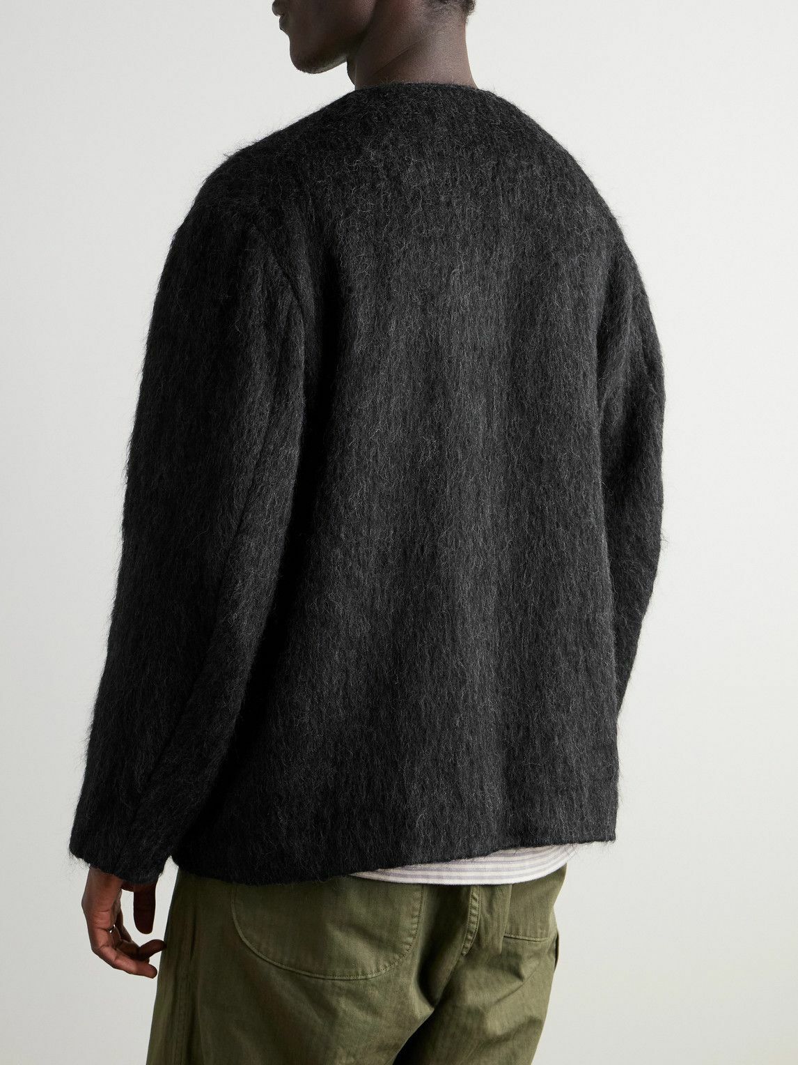 OrSlow - Oversized Wool-Blend Cardigan - Gray