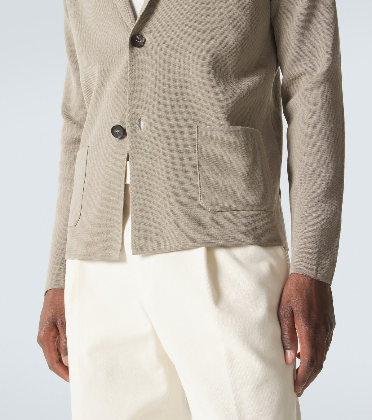 Thom Sweeney Cotton crêpe blazer