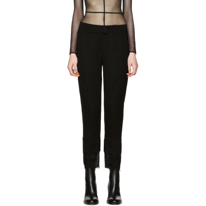 Photo: Ann Demeulemeester Black Mustang Cropped Trousers