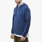 Universal Works Men's Terry Fleece Beach Hoody in Navy