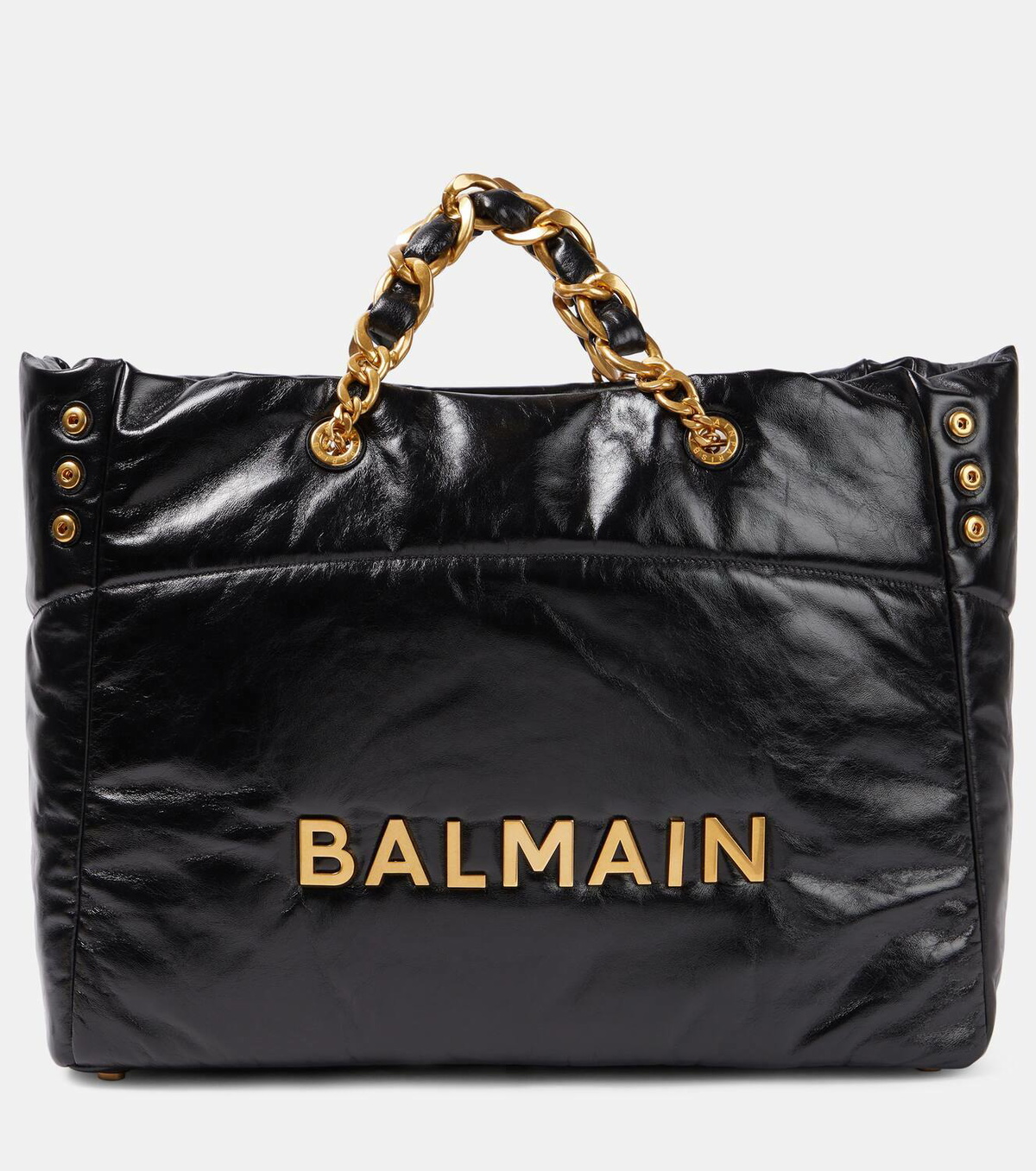 Balmain 1945 padded leather tote bag Balmain