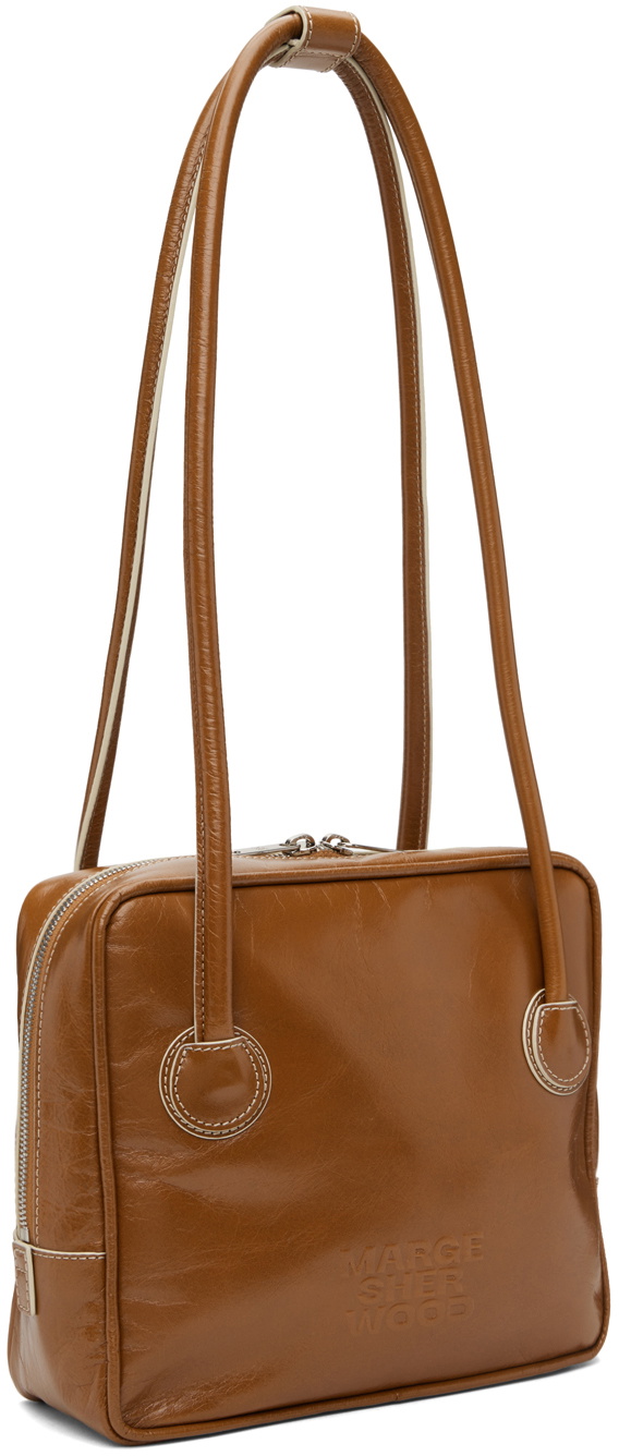 ★MARGE SHERWOOD★ PIPING SLIM TOTEblond wood crinkle DD0475 Marge Sherwood Brown Piping Crinkle Bag Marge Sherwood