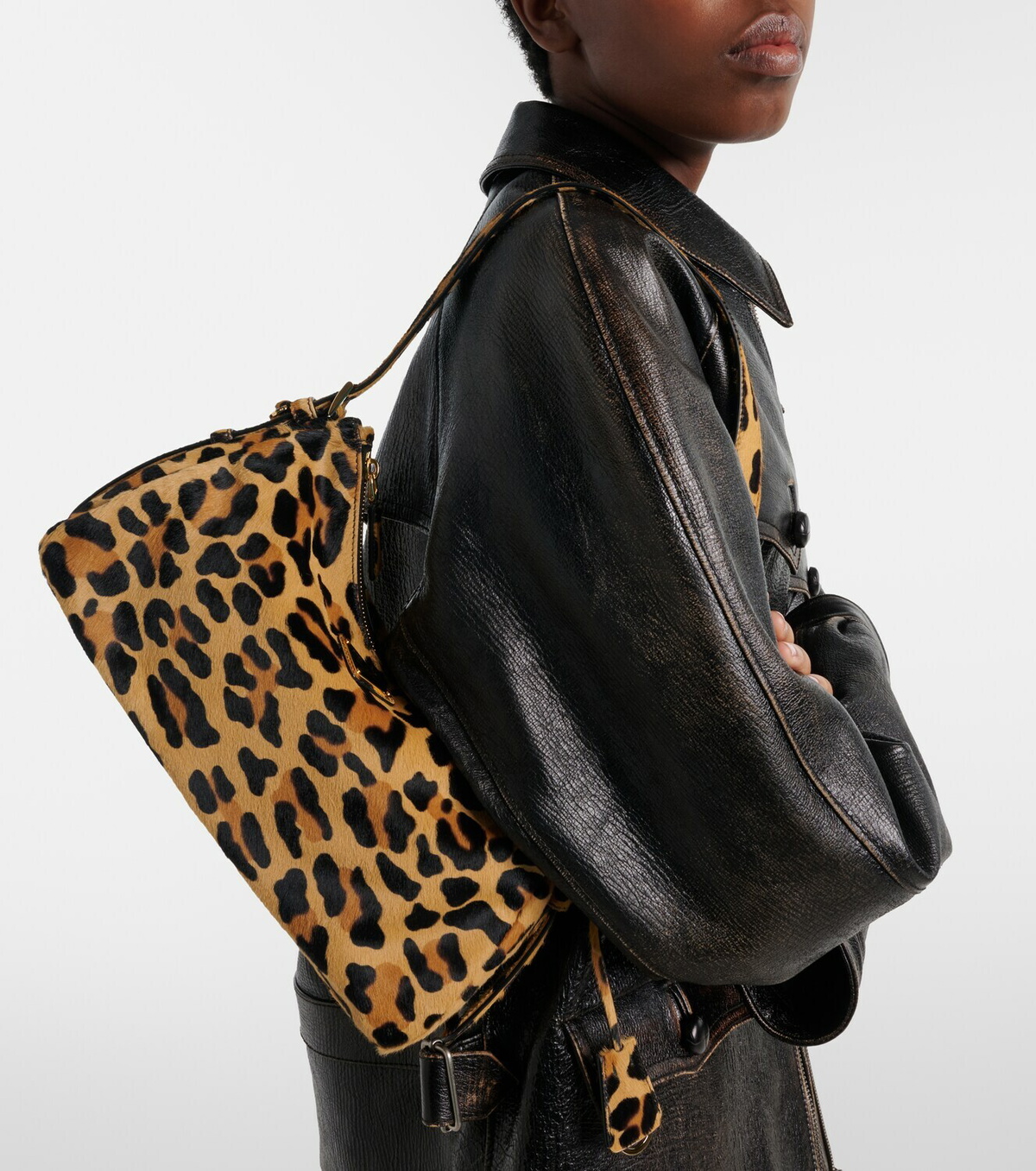 Prada Prada Aimèe Medium calf hair shoulder bag