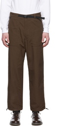 Undercover Brown Nylon Lounge Pants