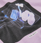 Flagstuff - Printed Cotton-Jersey T-Shirt - Purple