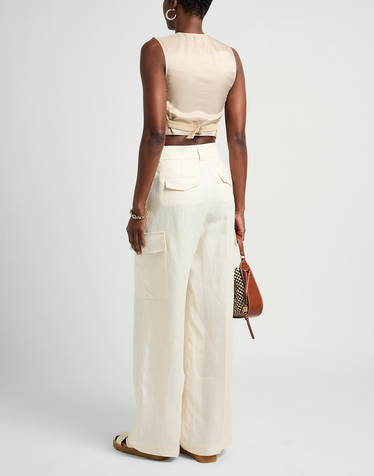 Peserico Womens Pants Cream