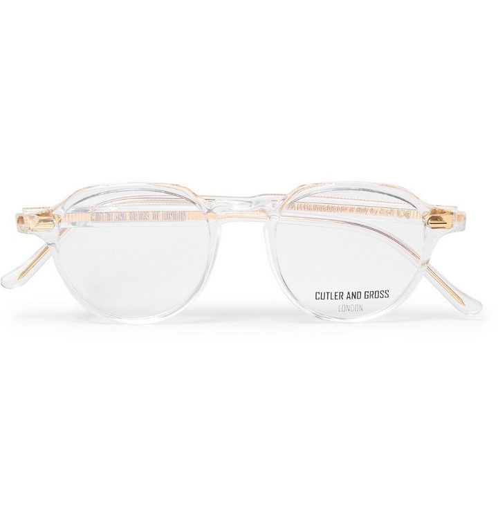 Photo: Cutler and Gross - Round-Frame Acetate Optical Glasses - Men - Clear