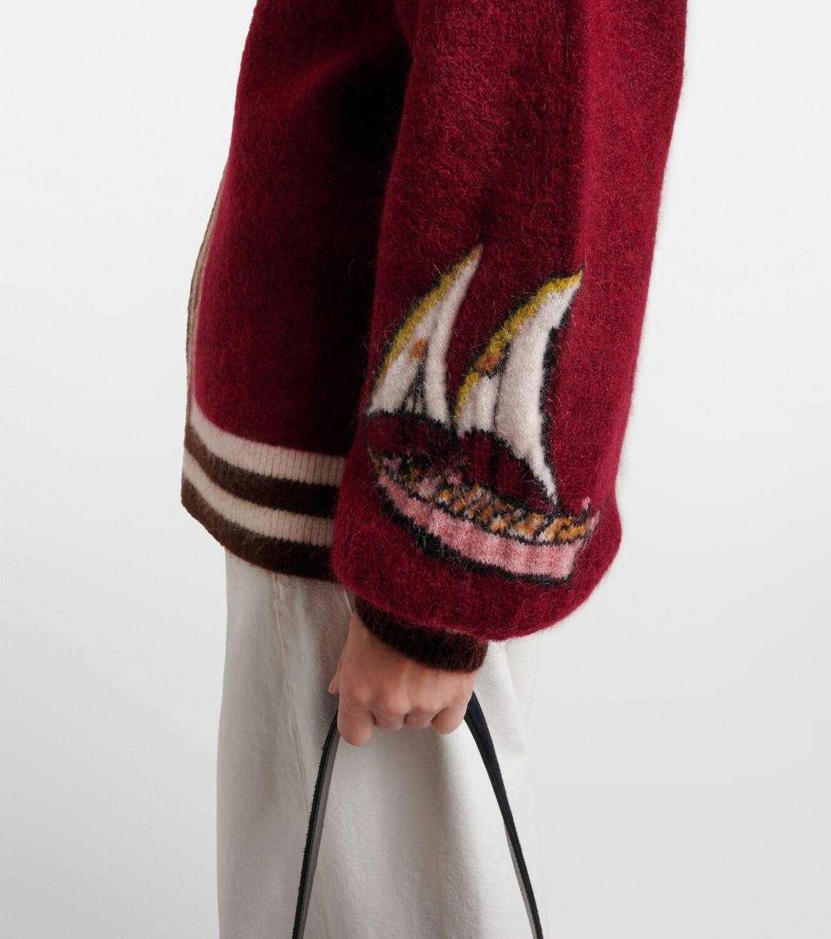 Alémais x Mokshini mohair and wool-blend cardigan