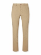Sid Mashburn - Straight-Leg Garment-Dyed Cotton-Twill Trousers - Brown