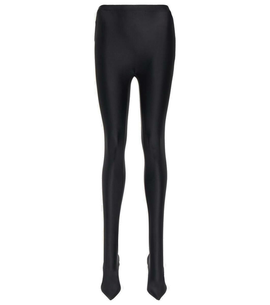 Balenciaga Knife Pantaleggings Stiletto-Heel in Black Polyamide