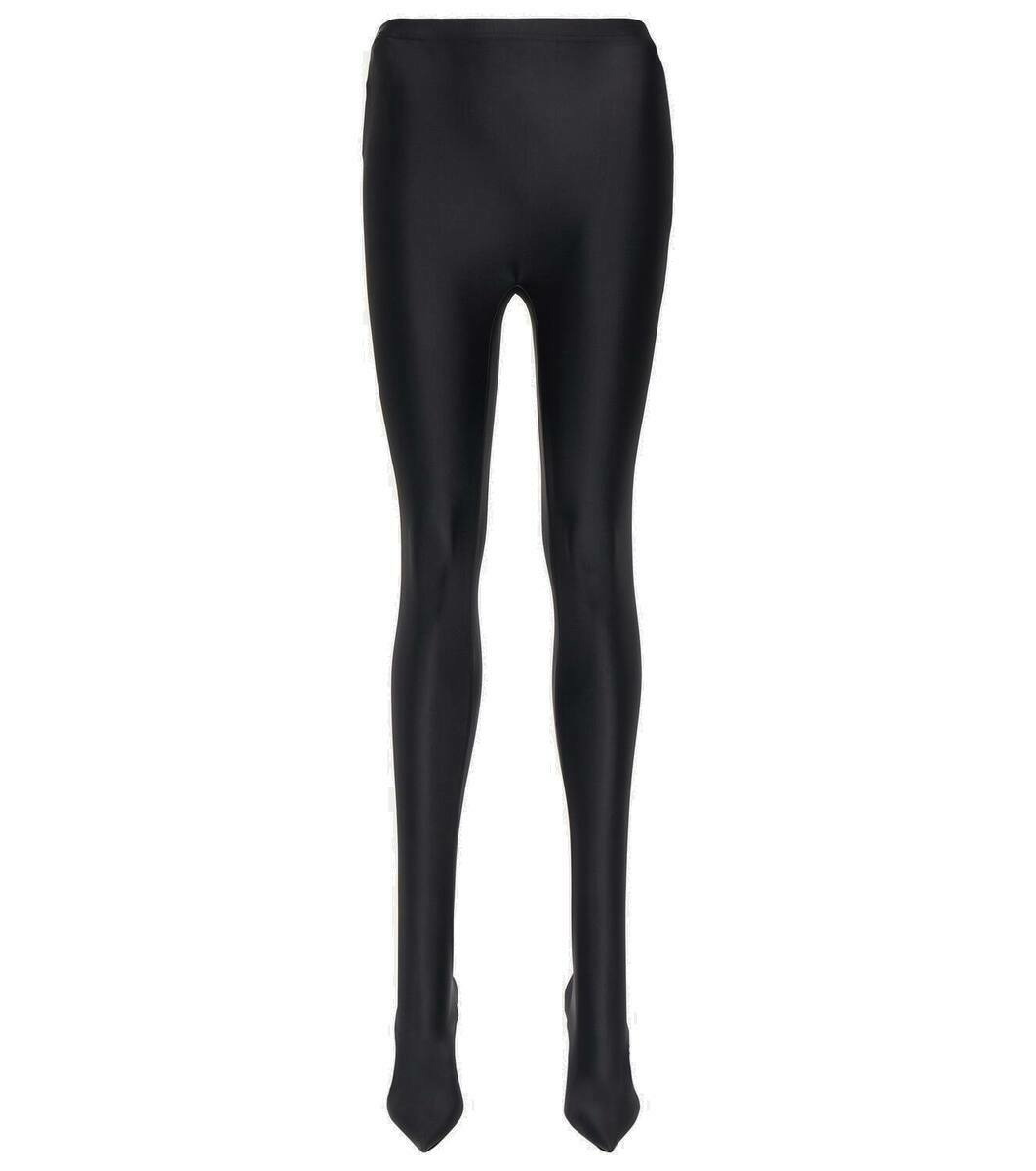 Balenciaga: Black Sporty B Leggings