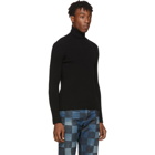 Balenciaga Black Cashmere Ribbed Turtleneck