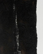 ROTATE Birger Christensen Flower Mesh Pencil Skirt Black Women