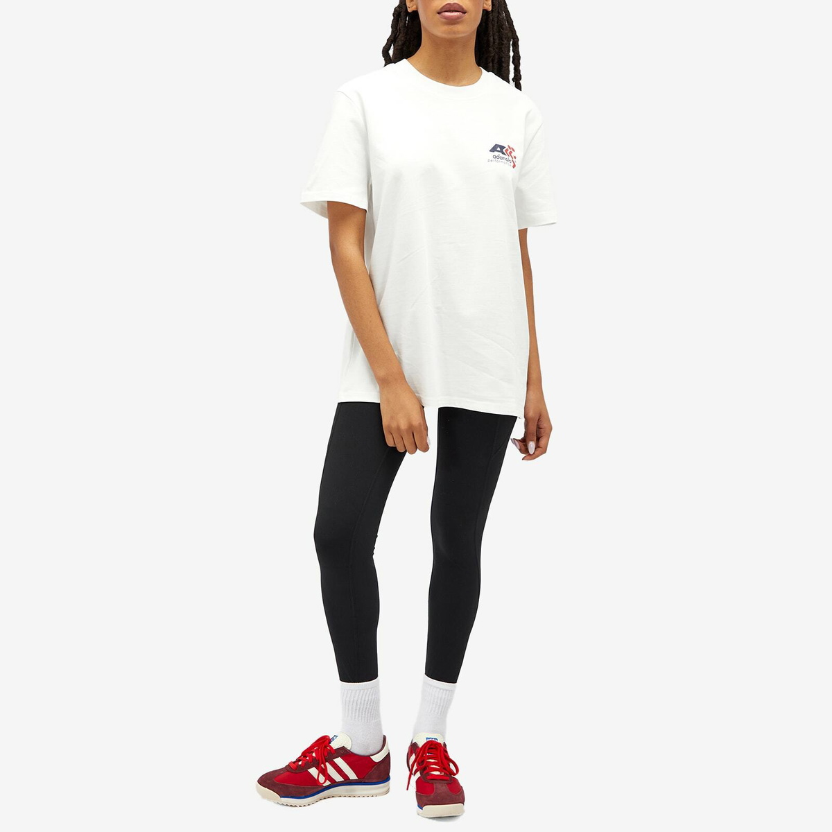 Adanola Women's Vintage Oversized T-Shirt in White