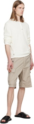 Dsquared2 Beige Light Cotton Utility Kawaii Shorts