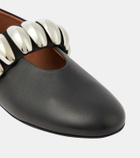 Alaïa Embellished leather ballet flats