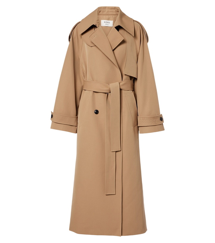 Photo: Róhe Cotton and wool-blend belted coat