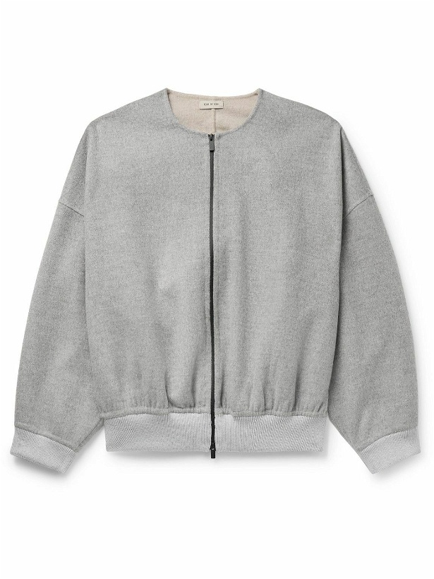Photo: Fear of God - Double-Faced Wool and Cashmere-Blend Bomber Jacket - Gray
