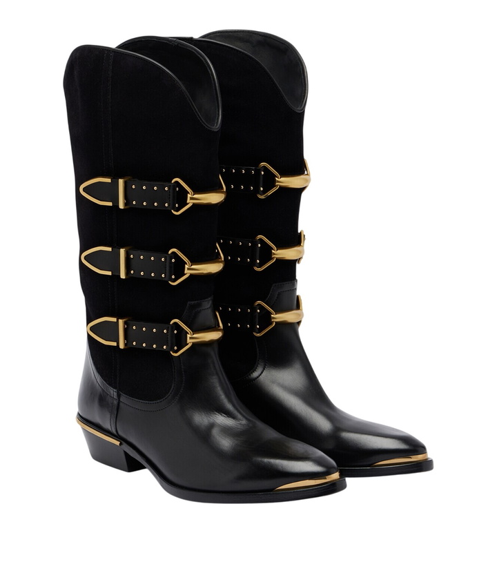 Photo: Isabel Marant Mexia leather and suede cowboy boots