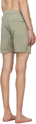 Stone Island Khaki Patch Swim Shorts