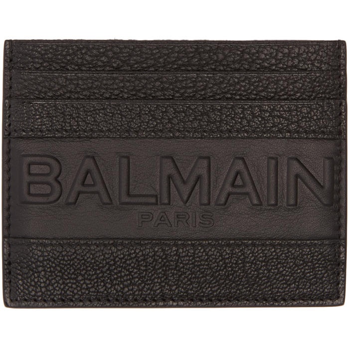 Photo: Balmain Black Logo Card Holder 