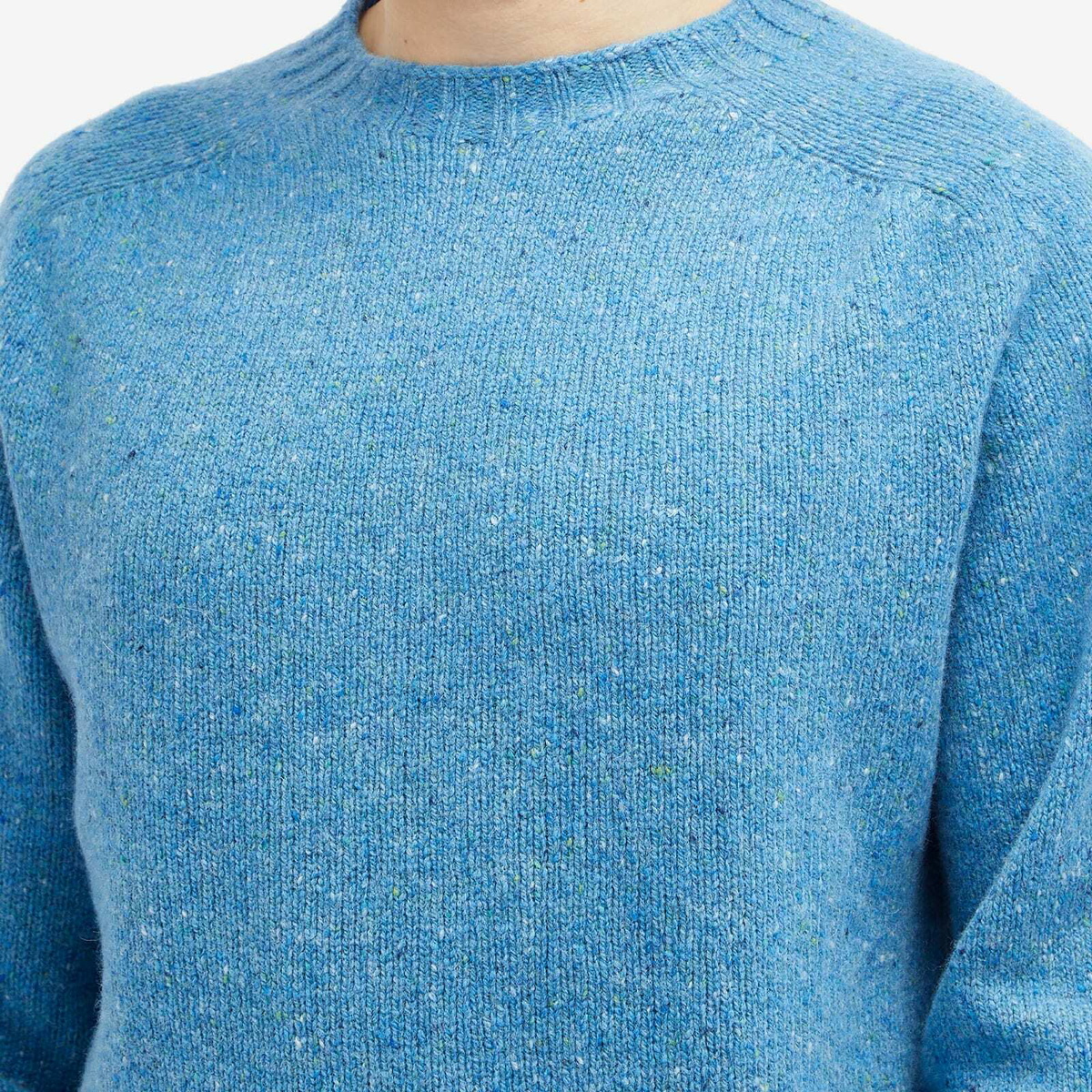 Howlin by Morrison Men's Howlin' Terry Donegal Jumper in Blue Fantasy