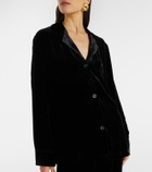 Asceno Calabasas velvet shirt