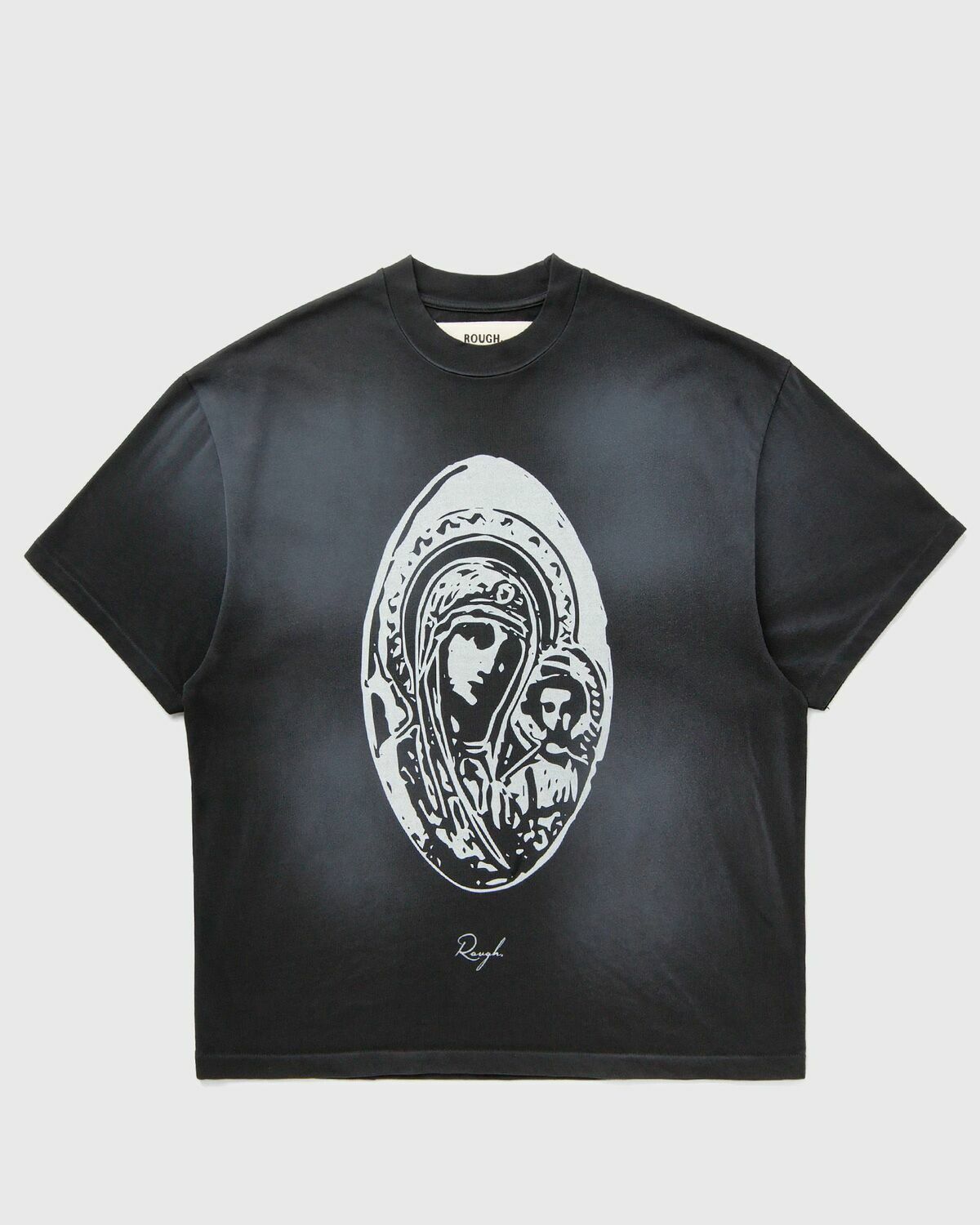 Rough. FADED MARIA TEE Black Mens Shortsleefe