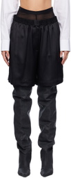 Alexander Wang Black Layered Boxer Shorts