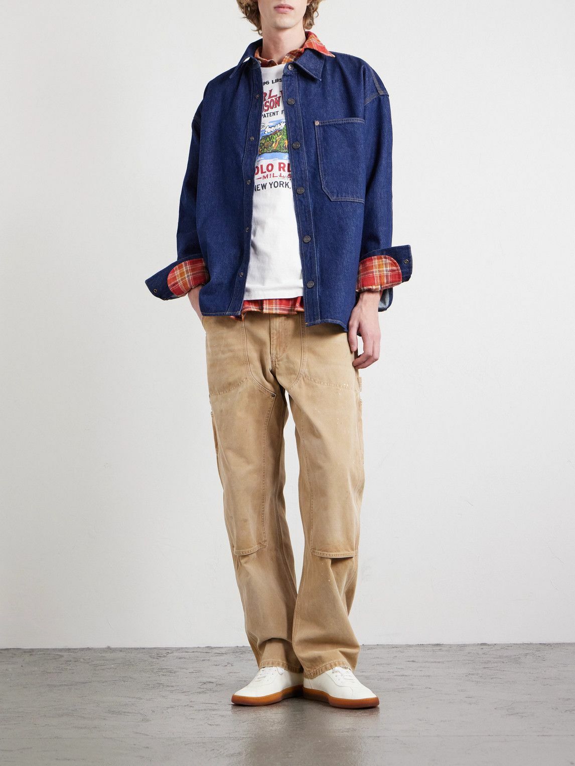 Polo Ralph Lauren - Straight-Leg Distressed Cotton-Canvas Carpenter Trousers - Neutrals