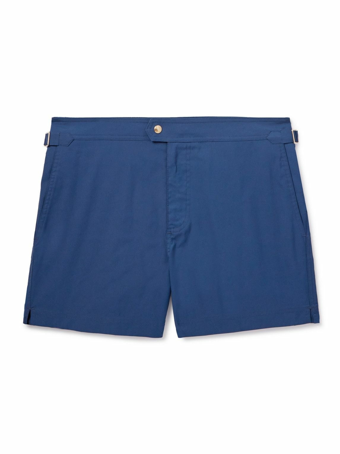 Photo: TOM FORD - Slim-Fit Short-Length Swim Shorts - Blue