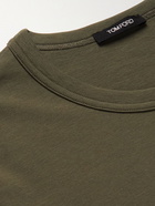 TOM FORD - Stretch-Cotton Jersey T-Shirt - Green