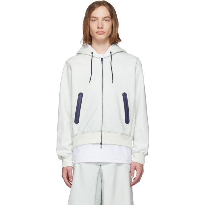 Photo: Fumito Ganryu Off-White Water-Resistant Pockets Hoodie