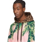 Dolce and Gabbana Pink Floral and Leopard Hoodie