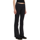 SKIMS Black Cotton Jersey Foldover Lounge Pants