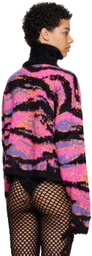 ERL Pink Jacquard Turtleneck