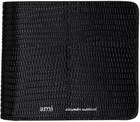 AMI Alexandre Mattiussi Black Croc Wallet