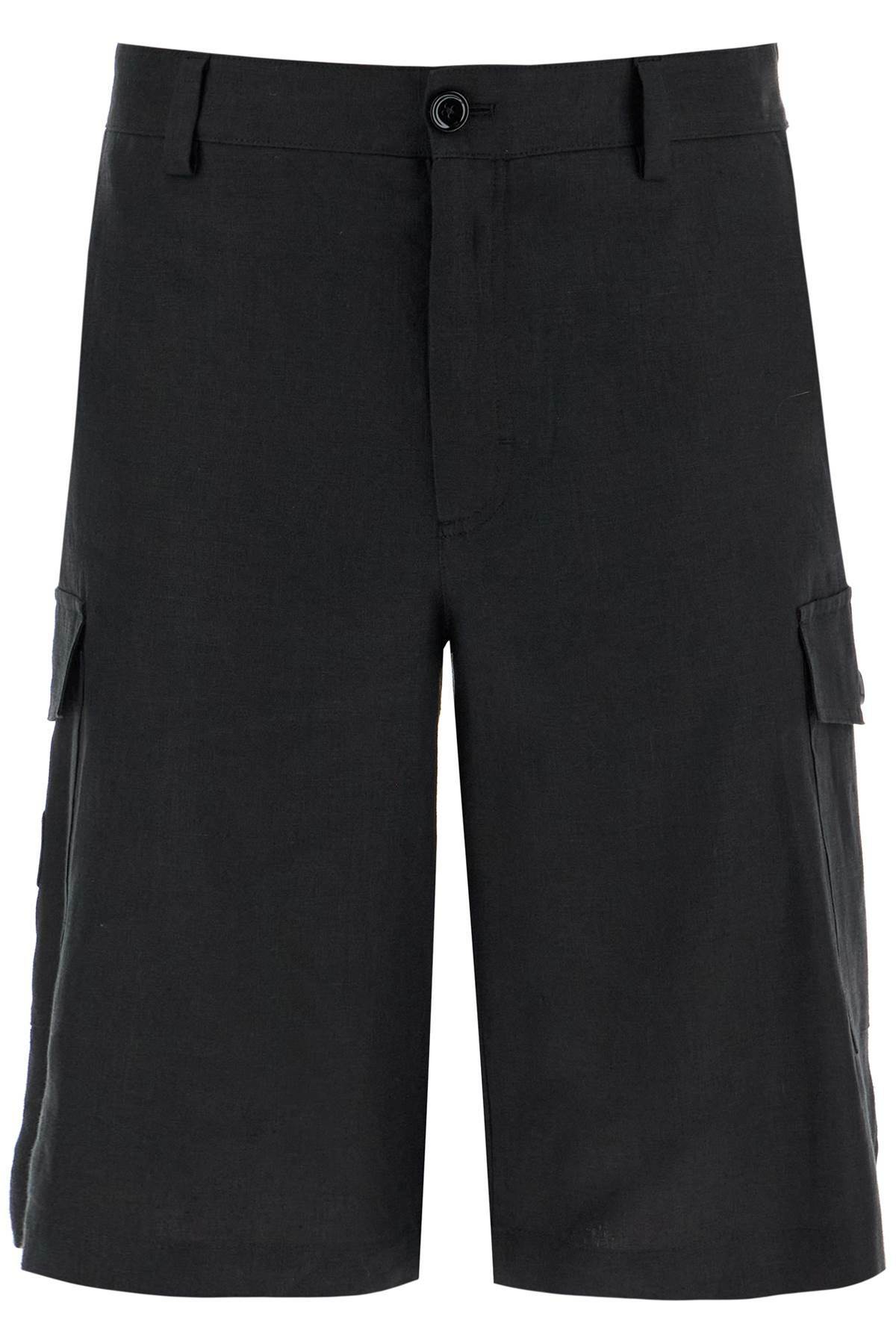 Dolce & Gabbana Black Cotton Mid Waist Casual Bermuda Short