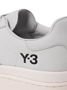 Y-3 - Hicho Logo-Print Nubuck Sneakers - Gray