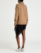 Helmut Lang Womens Turtleneck Camel