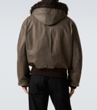 Our Legacy Compel shearling-trimmed leather jacket