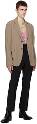 Acne Studios Taupe Double-Breasted Blazer