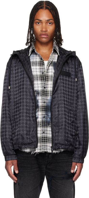 Photo: AMIRI Black MA Quad Windbreaker Jacket