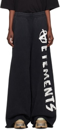 VETEMENTS Black Anarchy Sweatpants