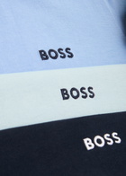 Boss Logo Cotton T-shirt set of Three Blue