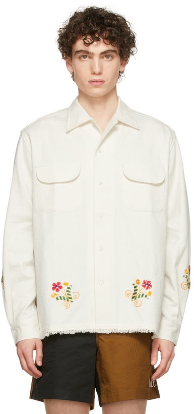 Photo: Bode White Russe Floral Shirt